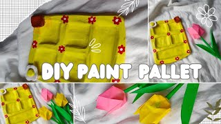 Easy Clay Paint pallet ഉണ്ടാക്കാം 🎨🌈 Beginners Clay craft tutorial  Easy and simple clay craft [upl. by Hungarian]