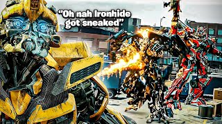 When bumblebee watched ironhide get SNEAKED by Sentinel Prime [upl. by Yras]