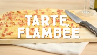 Véritable tarte flambée alsacienne  CuisineAZ [upl. by Malvin]