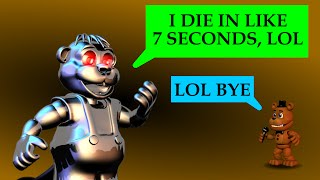 FNAF World 3D  Beating Chipper in About 8 Seconds [upl. by Lairea]