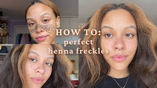 the real secret to natural longlasting henna freckles every time [upl. by Rombert]