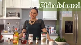 Chimichurri Casero  Receta deliciosa fácil y rápida  Cocinando con Pamela  Episodio 9 [upl. by Nomyaw]