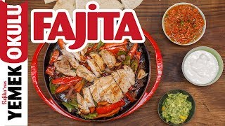 Tavuk FajitaTarifi  Evde Fajita Yapımı  Guacamole ve Salsa Sos Tarifi [upl. by Anayk]