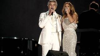 Celine Dion and Andrea Bocelli live in Central Park The Prayer [upl. by Kato247]