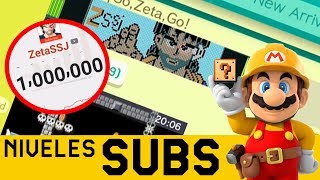 MINI ESPECIAL 1M DE ZETAYINES  Niveles de Suscriptores 35  Super Mario Maker  ZetaSSJ [upl. by Sheng]