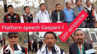 CPP INTERVIEW TO GASPANII CANDIDATURE AT PLATFORM SPEECH [upl. by Etnoed]