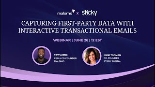 Malomo x Sticky Digital Capturing firstparty data with interactive transactional emails [upl. by Evanne]