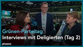 Interviews mit Delegierten auf dem GrünenParteitag am 151022 [upl. by Eeloj]