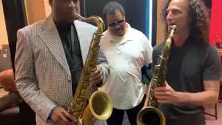 Jazz James Carter and Kenny G shedding on tenor sax [upl. by Pritchard]