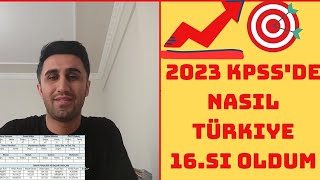 2023 Kpssde nasıl Dikab Türkiye 16sı oldumÖABT 72 doğru 3 yanlış kpssdikaböabteğitimbilimleri [upl. by Donnenfeld]