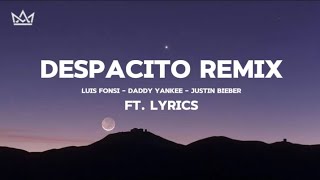 Despacito Remix  Luis Fonsi  Daddy Yankee  Justin Bieber Lyrics [upl. by Elleuqram]