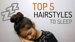 Hairstyles to Sleep  How to do a Bed Bun  Nighttime Hairstyle for Short Medium and Long Hair [upl. by Audette]