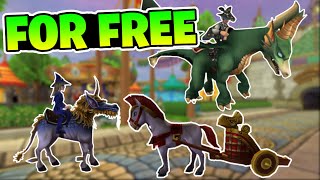 All Farmable and Fishable Mounts in Wizard101 [upl. by Michaud]