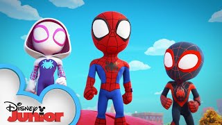 Super Hero Music Video  Marvel’s Spidey and his Amazing Friends  disneyjunior [upl. by Gnivri]