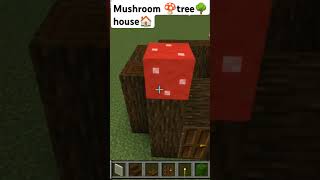 Im build Mushroom 🍄 tree 🌳 House 🏠in Minecraft 😱minecraft zuri gaming subscribe [upl. by Triny459]