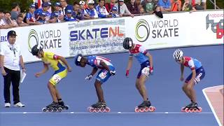 JUNIOR Men 500M  Final  Speed Skating  World Championships 2018  Heerde [upl. by Sile649]