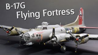 Building the Revell B17G Flying Fortress in 172 Scale  Plastic Model Kit Build amp Review [upl. by Aroc613]