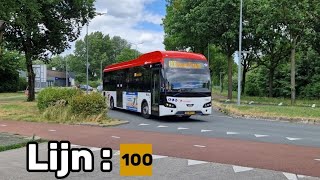 Transdev lijn 100 huizen Huizen ‘t Merk  Bussum StationDriver Pov [upl. by Notneuq]