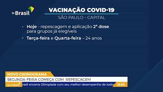 SP  Segundafeira começa com repescagem da vacinação [upl. by Eelyr260]