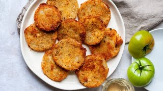 Fried Green Tomatoes  Classic Southern Recipe  Faye Thompson  southerncooking [upl. by Wenz]