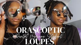 Unboxing my Expensive Orascoptic Loupes Review  Dental Hygiene Student [upl. by Tali]