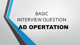 Programmatic Ad Operation interview Questions [upl. by Adella809]