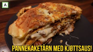 PANNEKAKER MED KJØTT amp OSTESAUS [upl. by Tobi]