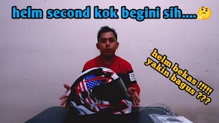 Review Helm Airoh Valor Uncle Sam Bekas🤔 II Papaeca Motovlog II [upl. by Avihs776]