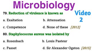 microbiology mcq questions answers  microbiology mcq  history of microbiology  Part 2 [upl. by Aihcrop]