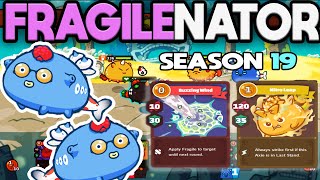 Top rank Season 19 Spiky wing Fragile Aqua build  Axie infinity [upl. by Shanon]