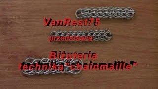 Biżuteria chainmaille cz9 Wzór pełny perski 4w1 [upl. by Havelock]