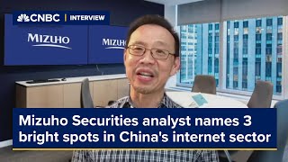 Mizuho Securities analyst names 3 bright spots in Chinas internet sector [upl. by Burl]