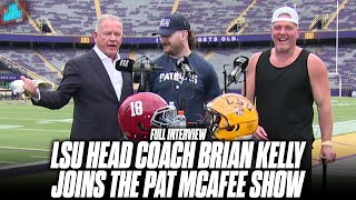 LSUs Brian Kelly Is Doing Major Recruiting In Top 15 Matchup vs Alabama  Pat McAfee Show [upl. by Anitnegra]