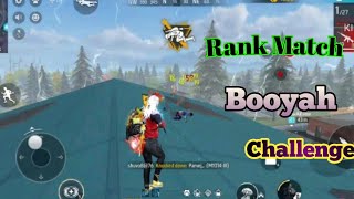 Rank Match Booyah Challenge Free Fire Gameplay 2024🤣 [upl. by Ennaxxor]