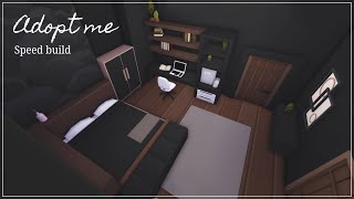 Dark luxuriousfuturistic house Bedroom amp Plant laboratory  Speed Build Roblox Adopt Me [upl. by Ellicott]