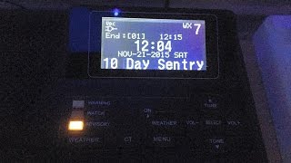 quot10 Day Sentryquot Alert on the Sangean CL100 Weather Radio [upl. by Tonina136]