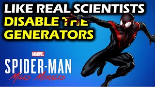 Like Real Scientists Disable The Generators Puzzle  Spiderman Miles Morales [upl. by Akierdna805]