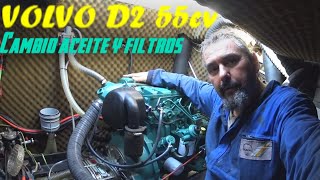 MANTENIMIENTO PREVENTIVO VOLVO D2 55CV TUTORIAL CAMBIO ACEITE Y FILTROS [upl. by Hadwin]