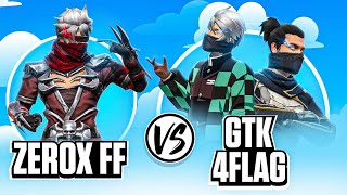 Zerox FF📲 Vs ​⁠4FLAG Gamer📲 amp GTK Gaming🖥️ The Final Fight🔥 [upl. by Adnolrehs333]