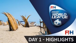 2016 Hockey World League Round 1  Chiclayo PER  Day 1 HIGHLIGHTS [upl. by Etnoval]