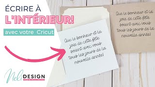 Utilisez votre Cricut pour écrire des voeux à lintérieur dune carte [upl. by Germana]