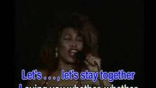 Lets stay together  Tina Turner Karaoke [upl. by Mommy]