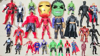 THE AVENGERS TOYSAction FiguresUnboxing toysCheap Priceironmansuperman spiderman ultramen [upl. by Ellitnahc]