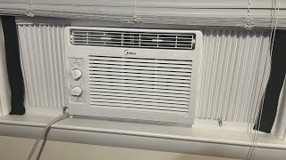 Midea 5000 BTU EasyCool Small Window Air Conditioner Review and How to Install  Window AC Unit [upl. by Eeloj983]