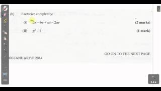 CSEC CXC Maths Past Paper 2 Question 2b January 2014 Exam Solutions ACT Math SAT Math [upl. by Direj]