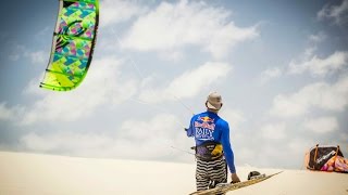 Kiteboarding Race Across Brazilian Desert [upl. by Dnomal]