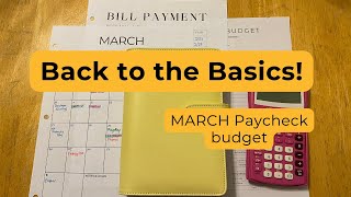 March Paycheck Budget  Paycheck Budget 3  Budget With Me 1100 [upl. by Tarkany]