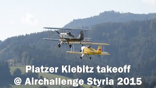 Platzer Kiebitz takeoff at Airchallenge Styria 2015 [upl. by Photima]