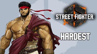 Street Fighter 6  Ryu Arcade Mode HARDEST [upl. by Anev]