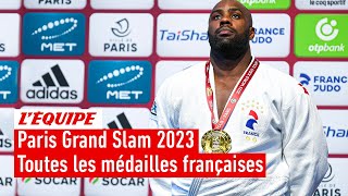 Judo  Toutes les médailles françaises remportées au Paris Grand Slam 2023 [upl. by Tartaglia]